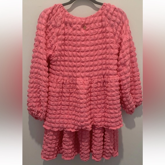 Simply Southern Pink Tiered Bubble Dress - Picture 7 of 11
